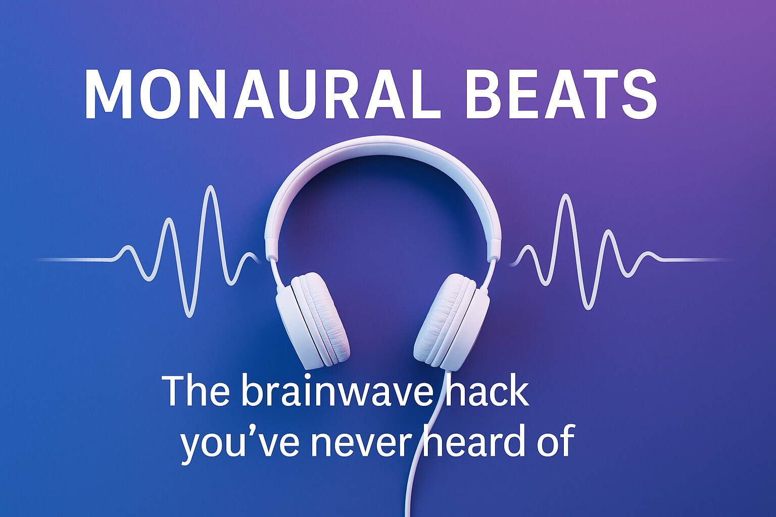 Monaural Beats: The Brainwave Hack You’ve Never Heard Of