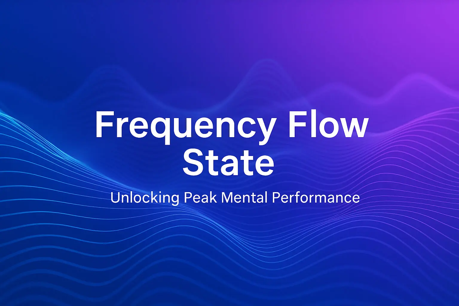 Focus Audio Environments and Flow State Performance